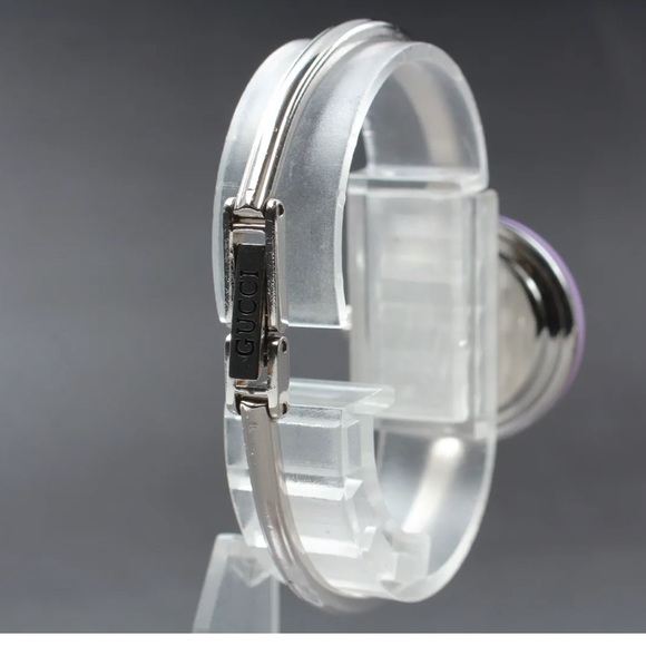 Gucci Luxury Vintage Silver Bracelet Watch complete set SWISS MADE Quartz - Picture 4 of 10